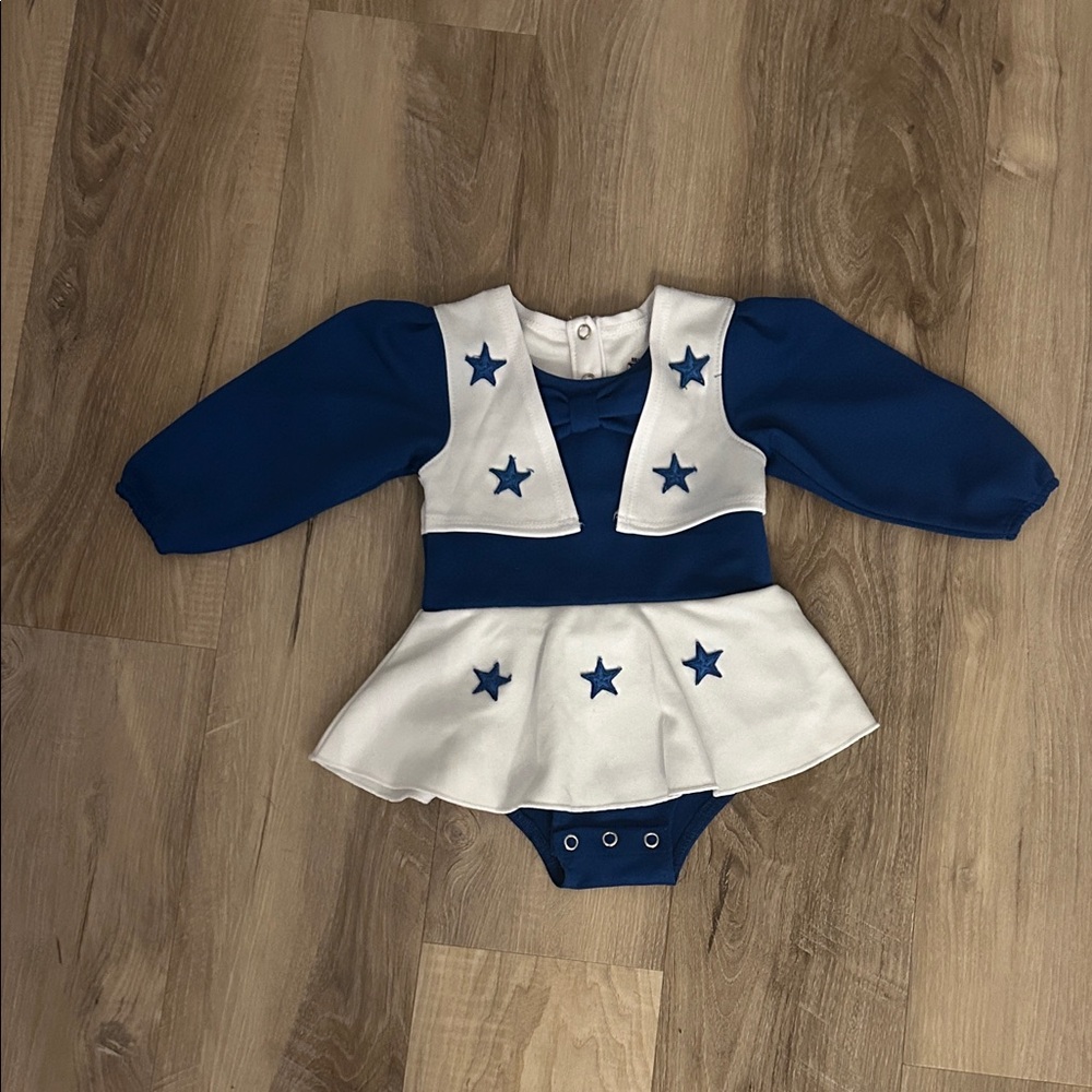 NFL Dallas Cowboys Cheerleaders Baby Outfit - Blue and White